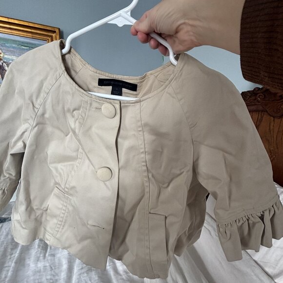 3/4 sleeve ruffle jacket - Picture 2 of 2